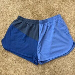 Wild Fable Two-Tone Athletic Shorts in Navy and Light Blue